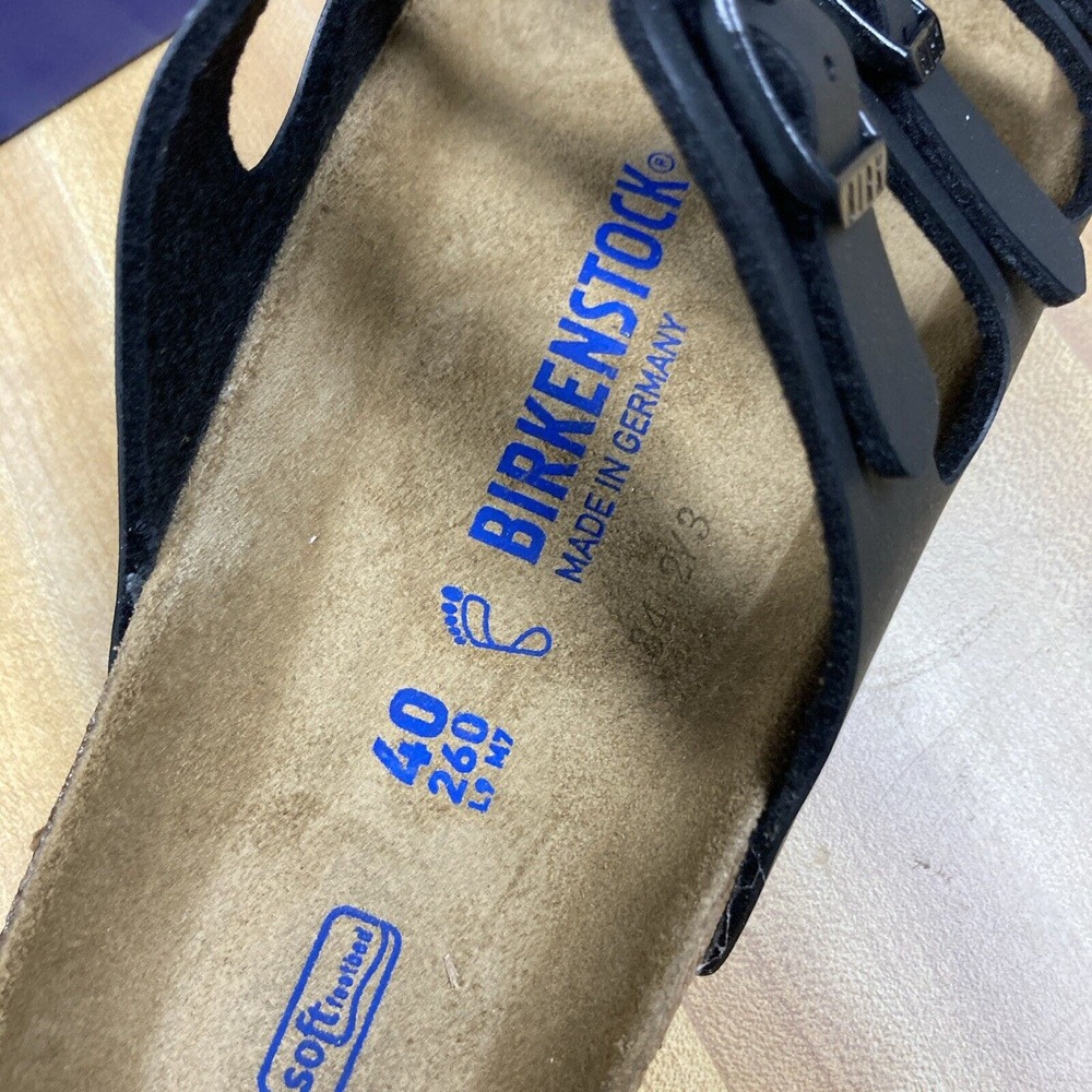 Women's Birkenstock Florida Sandals | Black | Soft Footbed | size 40 EU | 9 US - Picture 3 of 6
